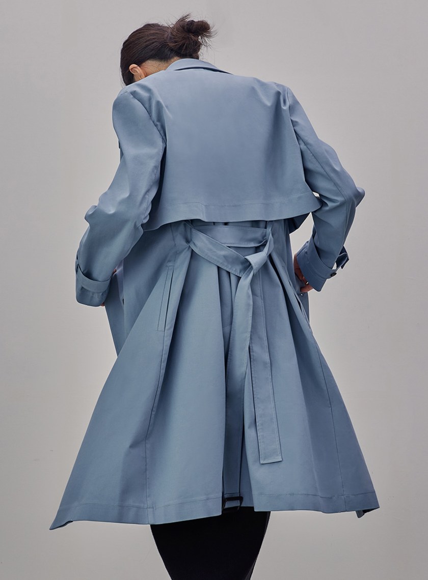 率性短版風衣外套